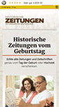 Mobile Screenshot of historische-zeitungen.de